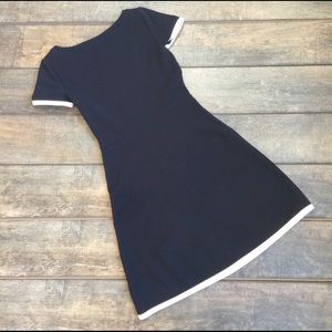 Jcrew navy with white trim dress size 00